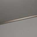 Amazon Basics Adjustable Heavy Duty Curtain Rod for Windows, Round Finials, 1-Inch Rod, 72" to 144", Nickel, 1-Pack