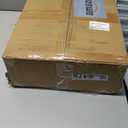 3 Tier Rolling Kitchen Microwave Cart with 6 Hooks, Utility Cart Storage Table Stand on Lockable Wheels, Small Coffee Shelf Rack Organizer,Brown, 15.75"D x 23.62"W x 29.53"H