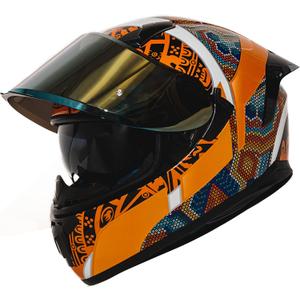 HAX Obsidian Full Face Dual Visor Adult Motorcycle Helmet for Motorbike Street Bike with Pinlock Ready DOT Approved HUICHIOL M (Huichol)