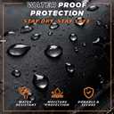 JJRING Heavy Duty 17inch Tool Bag with 48-Pockets, 1680D Oxford Organizer Storage Bag With Adjustable Shoulder Strap And Padded Handle For Electrician Plumbing Mechanics DIY And Craftsmen (RED)