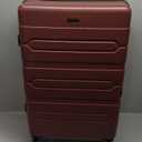 FOCHIER F Hardside 1 Piece Expandable Luggage with TSA Lock, Hard Shell Rolling Suitcase Set with Spinner Wheels for Women Man, 26 Inch Travel Luggage, Burgundy