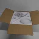 BYKISTOK 52" Flush Mount RGB Ceiling Fans with Lights - White Low Profile Ceiling Fan Light with Remote/ APP, RGB+3CCT 6 Wind Speeds and Reversible, Modern Fan Light Fixture for Party, Kid's Room