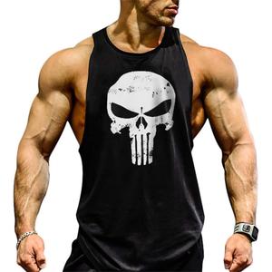Lift Men's Bodybuilding Gym Tank Tops Workout Stringer Sleeveless Shirts Vest Cotton (Large, Black-1)