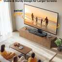 Perlegear Universal Swivel TV Stand for 42-85 90 Inch TVs, Television Stands with Pegboard Storage, Height Adjustable Table top TV Stand Mount, Glass Base up to 150 lbs, Max VESA 600x400mm PGTVS36