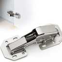 Ravinte 50 Pack Hidden Hinges Soft Close Surface Mount Kitchen Cabinet Hinges, No Pre-drilled for Kitchen Cupboard