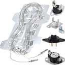 Upgraded Dryer Heating Element DC47-00019A for Samsung, DC96-00887A & DC47-00016A & DC47-00018A & DC32-00007A Dryer Parts,Repace dv40j3000ew/a2 dv45h7000ew/a2 dv42h5200ew/a3 by AMI PARTS