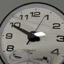 JoFomp Lighted Wall Clocks Battery Operated, 8 Inch Small Wall Clock for Bedroom Night Glow, Night Light Wall Clock Silent, Glow in Dark Wall Clocks for Living Room Decor, Light Sensor - Auto Lighting