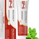 SP-6 Probiotic Whitening Toothpaste  Advanced Formula with 6 Probiotics for Brighter Teeth & Healthier Gums, Enamel-Friendly, Fresh Peppermint, Long-Lasting Clean (4.23 Fl Oz (Pack of 1))