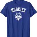 Huskies Mascot for Youth Teams Players and Fans T-Shirt (Blue, L)