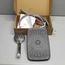 Wide Rain Shower Head With 5 Modes Handheld Showerheads, High Pressure Showerhead Combo with Extension Arm for Bathroom Accessories, Adjustable Shower Head with Anti-Clog Nozzles (Chrome)