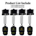 HzdaDeve 4 Pack 0.2MM 0.4MM Hotend for Bambu P2S/X2D/H2S/H2D/A1/A1 Mini Combo Nozzle Print Head Hot End Kit Extruder Silicone Cover Removable Hardened Steel Nozzle Heater Sink for Bambu Lab 3D Printer