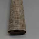 SHACOS Placemats Set of 6 Woven Vinyl Place Mats Wipeable Heat Resistant Stain Resistant Table Mats Indoor Outdoor, Beige