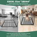 Gimars XXL 28"x44" 6-Layer Ultra Absorbent Pee Pads for Dogs, Leak-Proof Odor-Control Puppy Training Pads, Quick Dry Black Pet Pads 30 Counts Charcoal