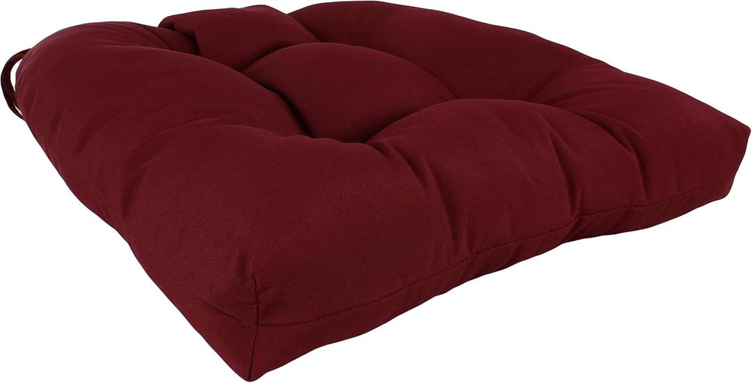College Covers Everything Comfy Indoor/Outdoor Seat Patio D Cushion, 1 Count (Pack of 1), Burgundy