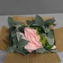 TELDRASSIL 4Pcs(26 FT) Artificial Rose Vine Fake Flower Garland Fake Silk Rose Hanging Vine for Wedding Party Background Arch Garden Background Decoration (Pink)