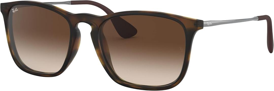 Ray-Ban RB4187 Chris Square Sunglasses (Brown (Havana Goma))