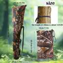 2 Pack Waterproof Deer Bag Feeder with Adjustable Strap, Hanging Gravity Deer Corn Feeder Camo Tree Hugger Game Feeder for Hunting and Feeding Wild Animals, 100 lb, Weatherproof Oxford Fabric