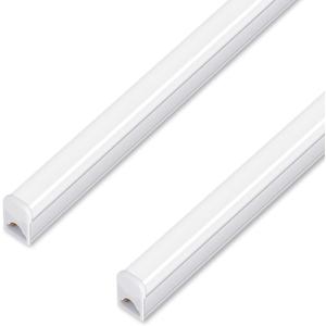 3FT LED Shop Light, 15W 1500lm Super Bright 6500K, Linkable T5 LED Fixture and Under Cabinet Lights, Corded Electric with Built-in ON/Off Switch (2 Pack)
