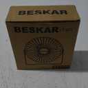 BESKAR USB Small Desk Fan, Portable Fans with 3 Speeds Strong Airflow, Quiet Operation and 360Rotate, Personal Table Fan for Home,Office, Bedroom- 3.9 ft Cord/Blue