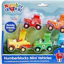 hand2mind Numberblocks Mini Vehicles, Race Car Toys, Toy Vehicle Playsets, Play Figure Playsets, Small Figurines for Kids, Number Toys, Counting Toys, Math Toys for Kids 3-5, Birthday Gifts for Kids