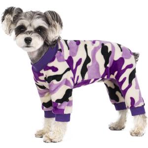 Dog Pajamas for Small Dogs, Camo Winter Dog Onesie, Warm Velvet Puppy Jumpsuit, Doggies Bodysuits, Girl Boy Dog Winter Clothes for Chihuahua, Yorkie, Teacup, Schnauzer, Cold Weather Dog Apparel (XX-Large)