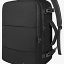 Taygeer Travel Laptop Backpack for Men Women, Airplane Approved Travel Backpack Suitcase with Usb Charging Port, Lightweight College 35l Luggage Bag 15.6inch Laptop Mochila Gifts for Business,Black