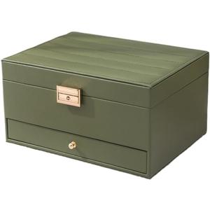 Jewelry Box, Jewelry Storage Jewelry Box Anti-oxidation Lock Drawer Multi-layer European Necklace Earrings Bracelet Jewelry Storage Box Jewelry Storage Box(A)