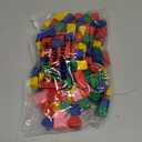 140 Pcs Mini 3D Shapes for Teaching, Wood Geometric Solids, Geometric Shapes 3D Shape Blocks, Classroom Manipulatives for Elementary School for Kids Geometry Math Kindergarten Preschool Learning