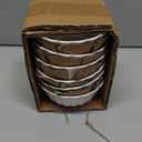 HOMBENE White Porcelain Fruit Bowls, 4.7 Inch Serving Bowls,Ice Cream Bowl, Kitchen Bowl Set, Microwave and Dishwasher Safe, Set of 6