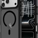 Magnetic for iPhone 17 Pro Max Case, Compatible with Magsafe, Bumper Protective Cover, Slim Shockproof Anti-Scratch Translucent Matte Men Women Phone Case for iPhone 17 Pro Max 6.9", Black