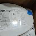 KOHLER 20110-0 Brevia, Slow Close Toilet Seat, Elongated Toilet Seat, Grip-Tight Bumpers Quick-Attach Hardware, White