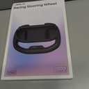 JSAUX Steering Wheels for Nintendo Switch 2 JoyCon Controller, Compatible with Mario Kart 9/8 Deluxe, Realistic Racing Experience with Comfortable Grip, Switch 2 JoyCon Controller Accessories2X Black