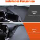 Center Console Navigation Strip Panel Trim Cover Compatible with Chevrolet Corvette C8 2020-2023 2024, Interior Car Navigation Screen Behind Decorative Panel Trim Accessory (carbon fiber color)