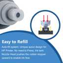 31 32XL Refill Ink Set Replacement for HP 32XL 31 Ink Bottle Used for HP Smart Tank 5000 7301 7001 6001 7602 5101 5102 5103 Plus 551 651 455 457 450 Printers Black Color, 5-Pack