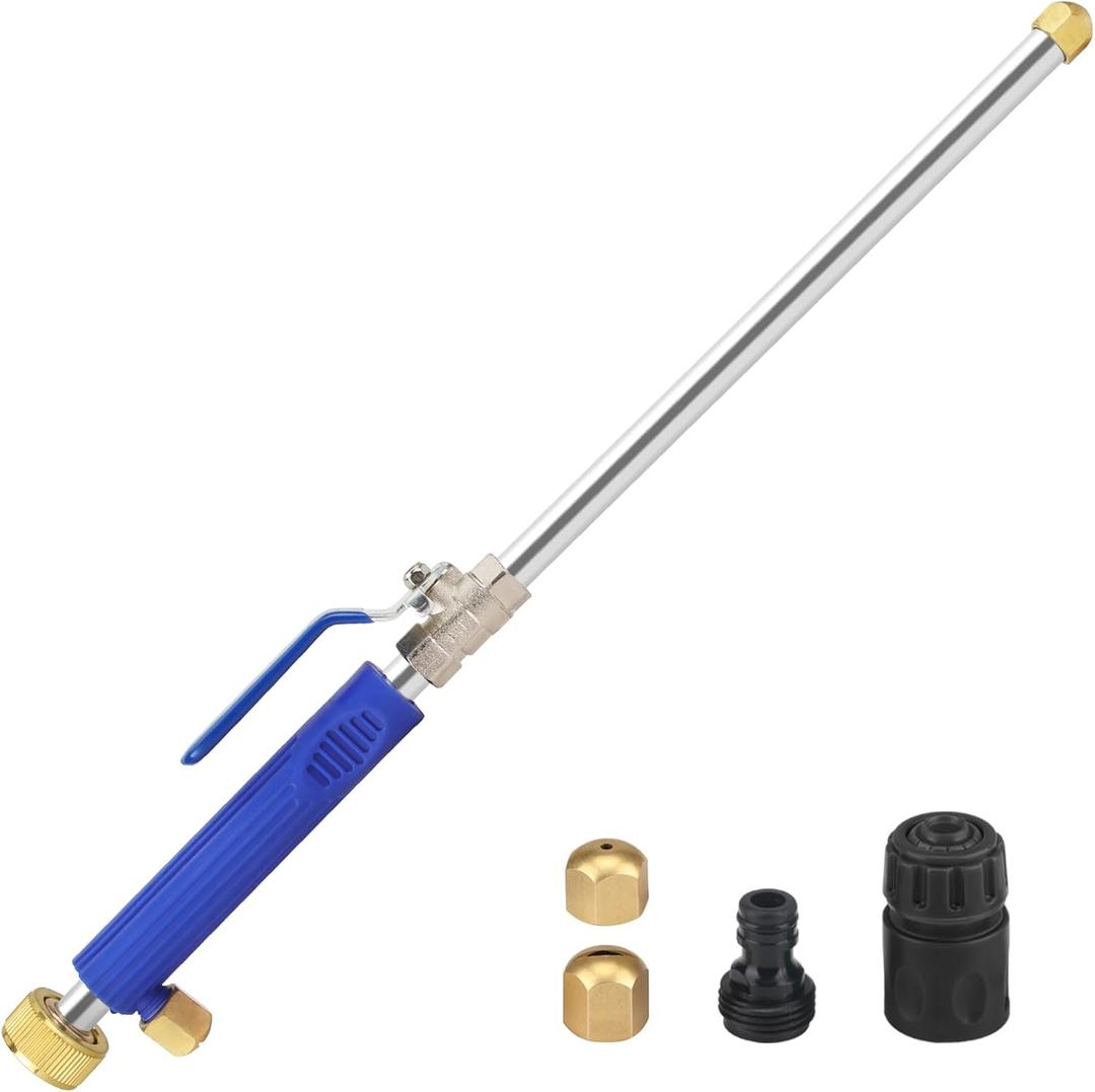 Jet Nozzle for Garden Hose, High Pressure Washer Hose Nozzle, Power Washer Wand with 2 Different Nozzles /01