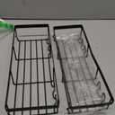 RORPOIR Shower Shelves for Tile Walls 2pcs Bath Shelf Set Suction Cup Holder Shower Rack Black