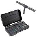 DYLIFE 24 in 1 Magnetic Screwdriver Set, DIY Ratchet Mini Removable Self-Assembly Precision Screwdriver Tool Kit, Magnetic DIY Precision Tool Kit with Variety Head Styles for PC/Mobile/Watch/Bicycle