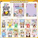 60 Pcs 30set Back to School Gifts for Students Mini Stuffed Animals Toys with Cards First Day of School Stuffed Keychains for Students Classroom Exchange Gifts