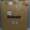 Babelio Baby Gate for Stairs, Kitchen & Doorways, No Bottom Bar| One-Handed Operation| Auto-Close| Hardware Mount (Drill Needed) Safety Dog/Pet Gate (Black - B17, 26-43" W, 28" H)