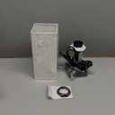 aooshine White Small Table Lamp - Bedside Lamp for Bedroom, Minimalist Nightstand Lamp with Silver Base, Desk Lamp for Kids Room Dorm