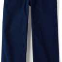 The Children's Place Girls' Uniform Wide Leg Chino Pants (16, Tidal)