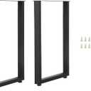 Bar Height Table Legs 40 Inch, Counter Height Table Legs, Heavy Duty Metal Legs for Table, Home DIY Furniture Legs, Set of 2 (55cm Width, Rectangular)