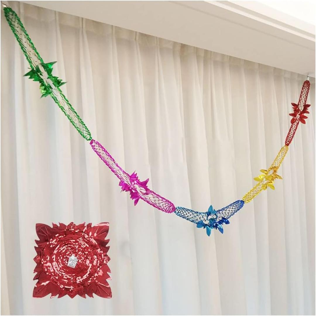 Christmas Decorations Christmas Foil Garland Tree Ceiling Party Hanging Decorations for Christmas Tree Wall Window Home Office