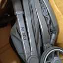 UPPAbaby Minu V3 Travel Stroller | Lightweight + Compact Design | One-Hand Fold + Unfold | from Birth + Overhead Compatible | Jake (Charcoal/Carbon Frame/Black Leather)
