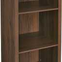 ClosetMaid 3-Cube Storage Shelf Organizer Bookshelf with Back Panel, Easy Assembly, Wood, Dark Chestnut