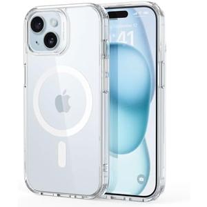 ESR for iPhone 15 Case, Compatible with MagSafe, Military-Grade Protection, Yellowing Resistant, Scratch-Resistant Back, Magnetic Phone Case for iPhone 15, Classic Series, Clear