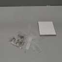 Acrylic Keychain Blanks, Clear Keychains Set Including Rectangle Clear Acrylic Ornament Blanks(2 x 8cm)20Key Rings with Chain and 20Jump Rings Blanks Key Tag Bulk for Key Chain Jewelry Labels DIY Craft
