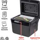SentrySafe Charcoal Gray Waterproof and Fireproof Safe, Lock Box with Keypad for Documents and Hanging File Folders, Exterior: 14.1 x 16.6 x 13.8 Inches, ‎FHW40300