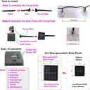 Solar Christmas Lights Outdoor Waterproof Decorations 20 Ft 30 LED Snowflake String Fairy Lights with 8 Lighting Modes for Wedding, Party, Tree, Room, Garden, Patio, Yard, Home