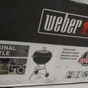 Weber Original Kettle Charcoal Grill, 22-Inch, Black Classic Outdoor BBQ Grill with OneTouch Cleaning System & Precise Temperature Control Dampers